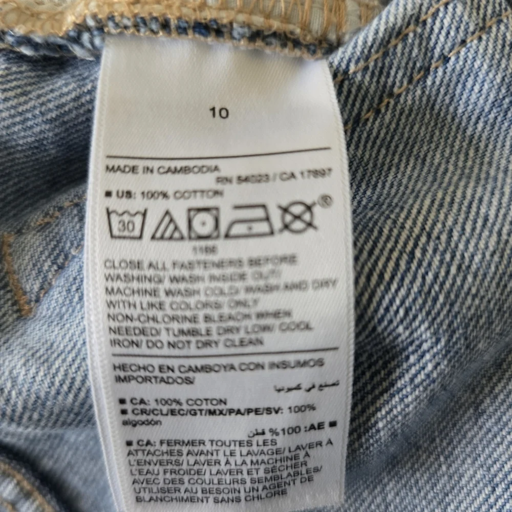 Old Navy Girl's High-Rise Slouchy Straight Heart Print Jeans Size 10